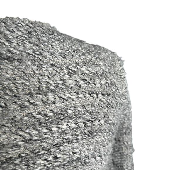 IRO Sveva Boucle Tweed Snap Front Gray Knit Jacket Women's Size 1 Small Career - Picture 9 of 14